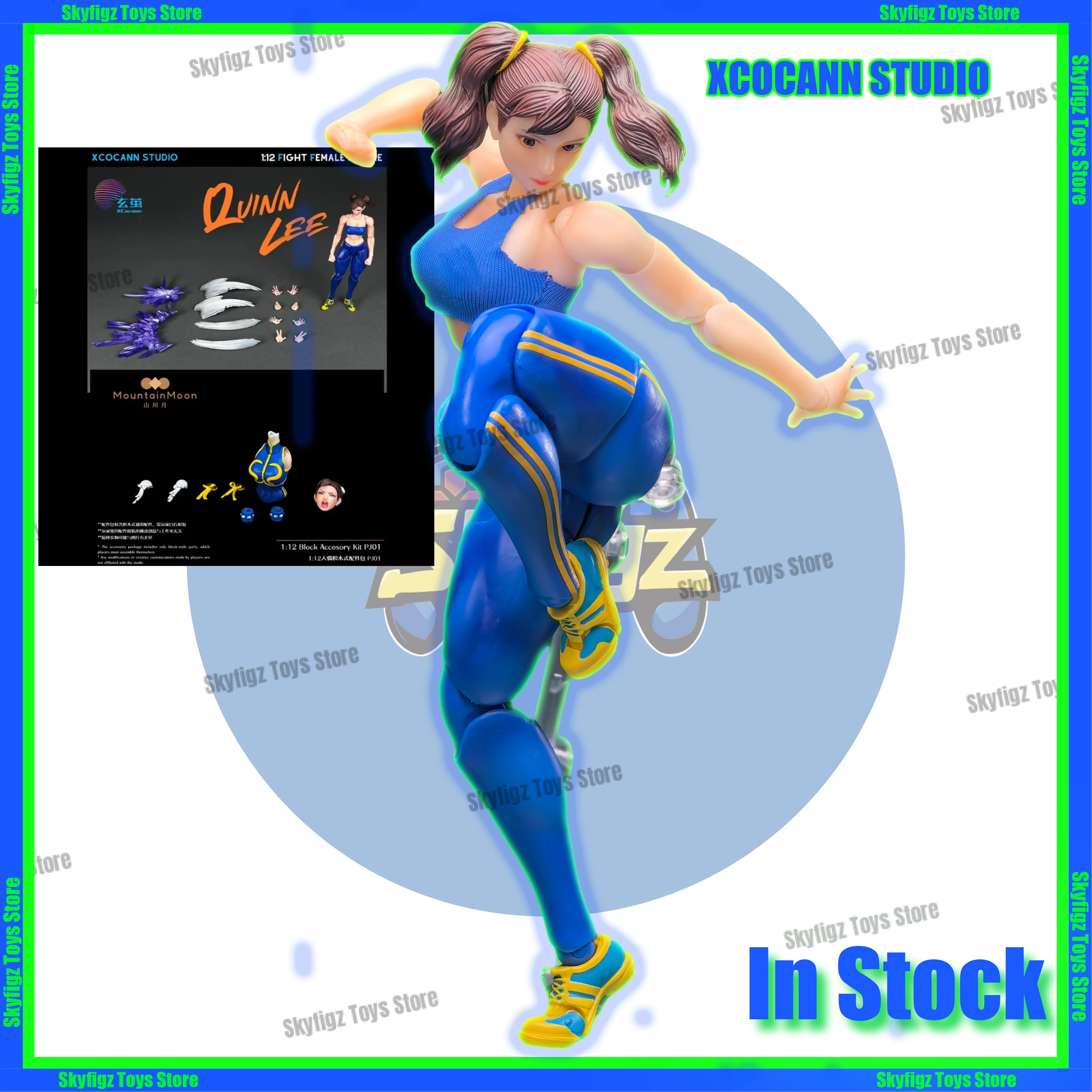 

In Stock Xuan Cocoon Studio 1/12 Fighting Girl Shanchuanyue Studio Building Block Accessories PJ01 Toy Gift Collection
