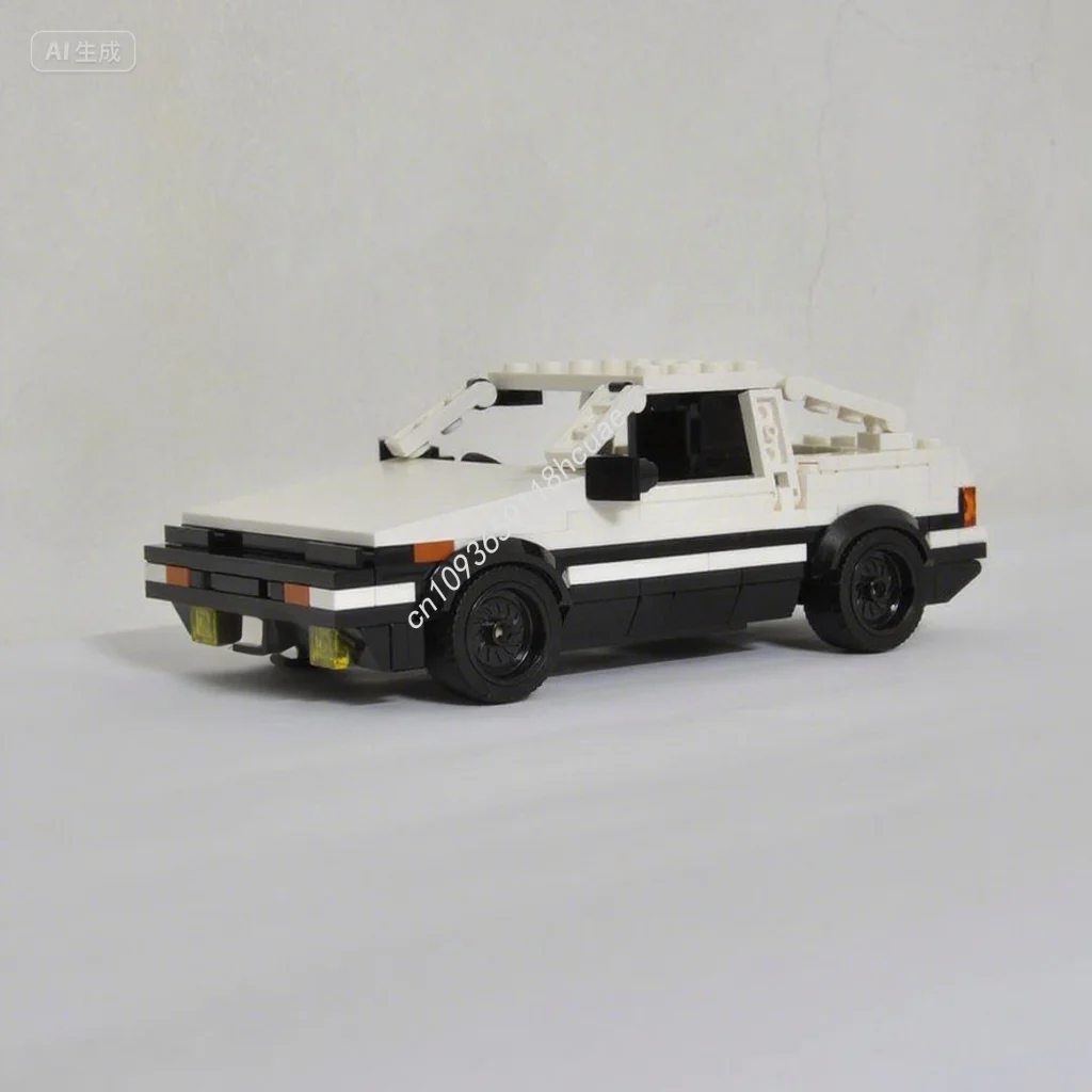 

214pcs MOC Toyotaes Trueno AE86 of Initialss D City Champion Supercar DIY Building Block Christmas Gift Decorative for Home