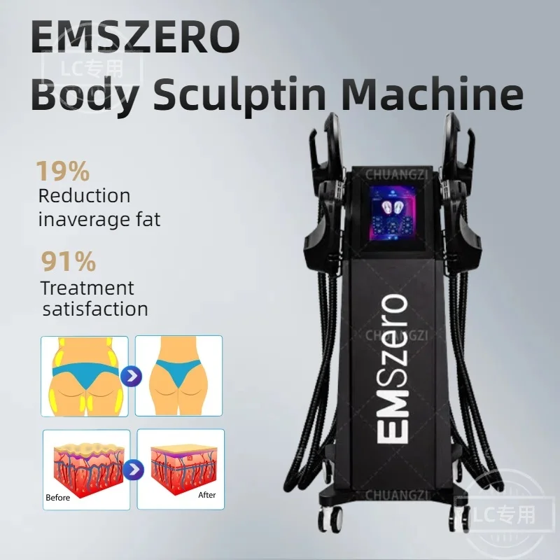 

EMSzero 6500 Вт 15Telsa 200 Гц PRO RF машина для похудения тела оборудование для стимуляции мышц машина для похудения 4 5 ручек