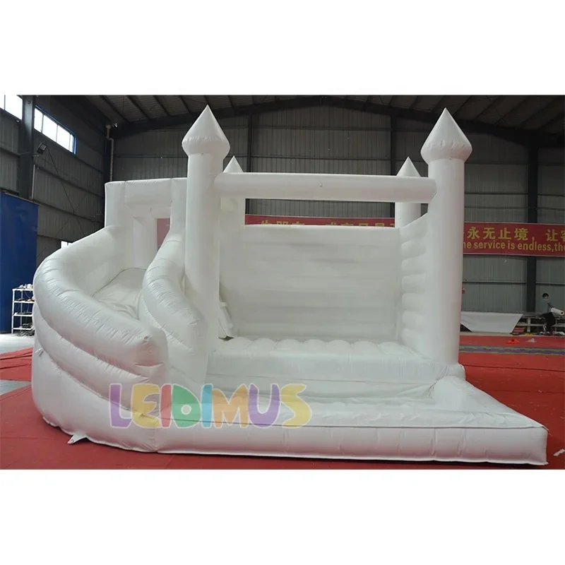 Inflatable Castle Wedding White Inflatable Bounce House Jump Castle Bouncy Castle With Slide and Ball Pit