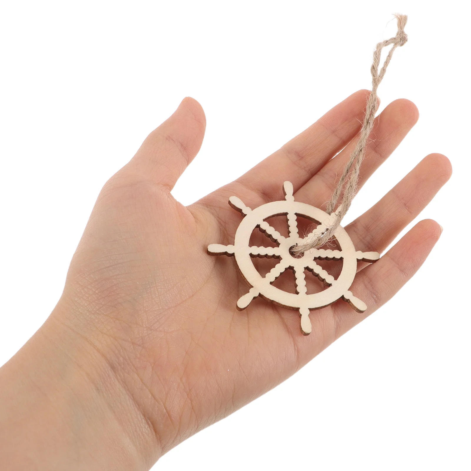 

60pcs Wooden Sailboat Crafts Diy Nautical Home Decor Unfinished Cutouts For Painting Anchor Rudder Supplies Blank Poplar