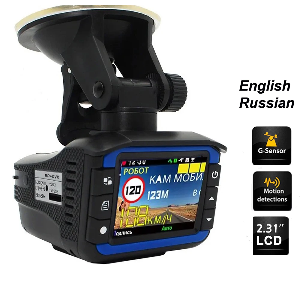 2025 Car DVR Recorder 2 IN 1 VGR3-Plus X kA Ku Car Black box Dash Cam Video Recorder Signature Alert English Or Russian Language