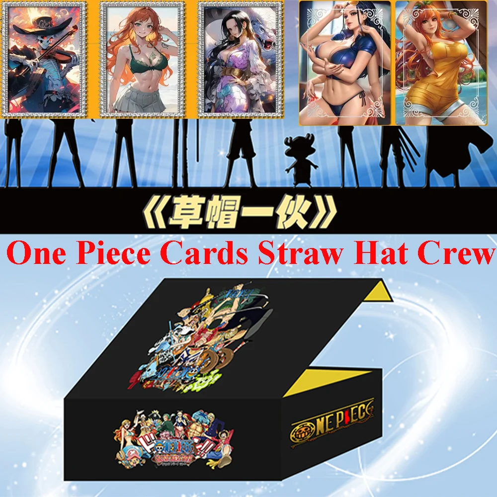 One Piece Cards Straw Hat Pirates Anime Nami Luffy Zoro SP Diamond Inlaid Card PR Battle Mirror Card CP Grating Collection Cards