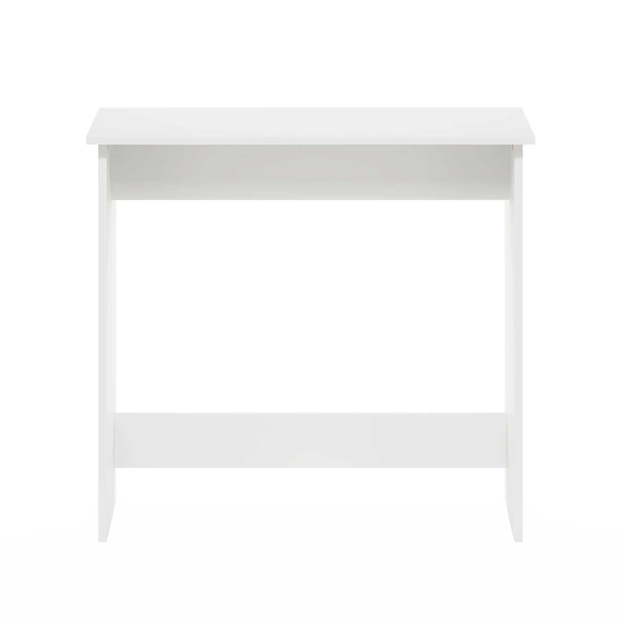 Scrivania da studio minimalista, tavolo per computer compatto bianco per piccoli spazi, dormitorio e camera da letto, robusto scrivania
