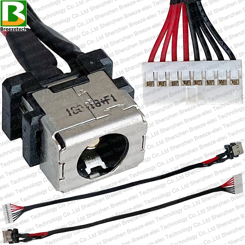 8-WIRE DC Power Jack Socket Wire Cable for ASUS GL552JX GL552V GL552VX ROG GL504gm GL553 GL553V GL753 GL753V ZX50 ZX50J RG52V