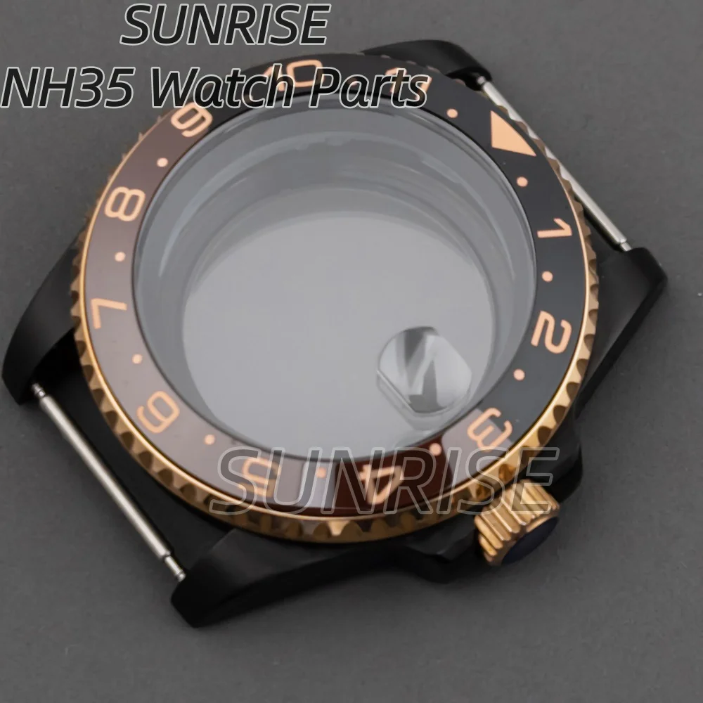 

40mm Hight Quality Nh35 Watch Case 316L Solid Stainless Steel Fit SUB GMT YACHT Nh34 Nh36 Movement Waterproof Men Watch Parts