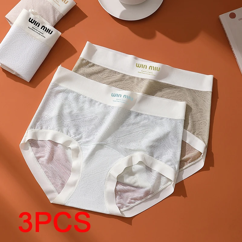 Seamless Panties for Women Micro Underwear Fashion Lace Women's Panties Set Pack Transparent Linergie Lingerie Sexy Briefs Lady