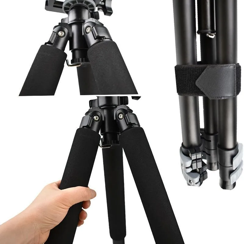 New 340 aluminum alloy outdoor tactical tripod, 1.7 high hunting and shooting support three-section telescopic tripod