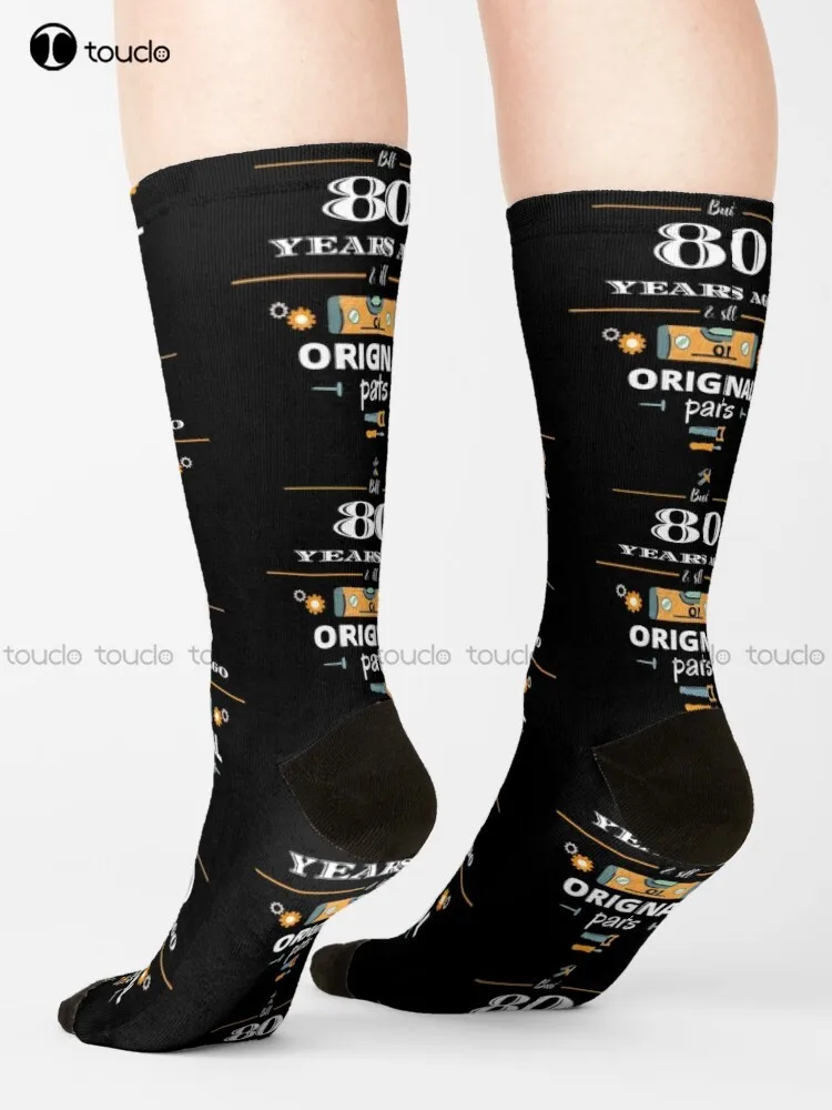 

Built 80 Years Ago & Still On Original Parts Socks Funny Socks For Women Unisex Adult Teen Youth Socks 360° Digital Print Gift