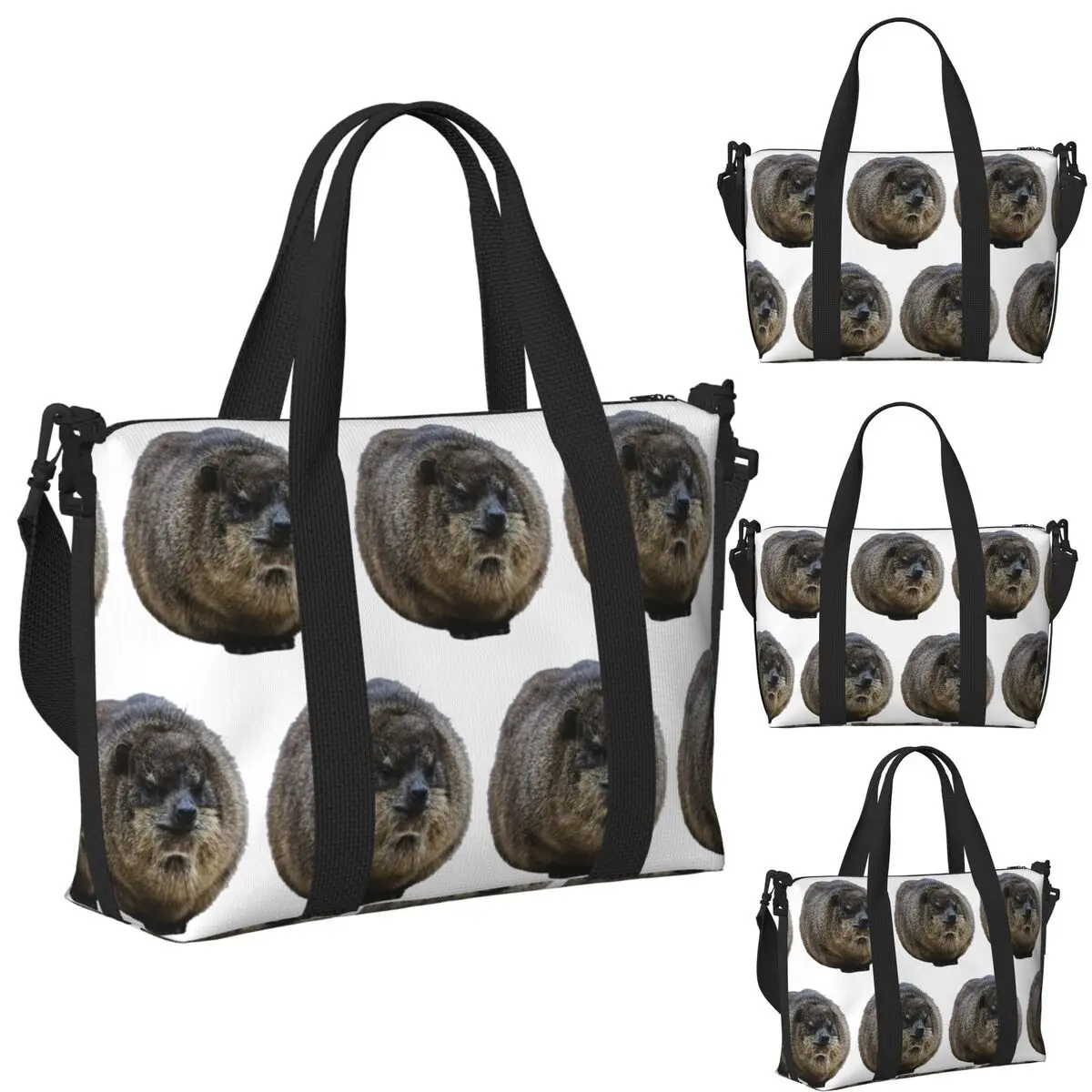 

Hyrax Coquette Or Croquette Beach Travel Bag Large Capacity Tote Bags for Gym Yoga Women Shopping Duffle Shoulder Bag