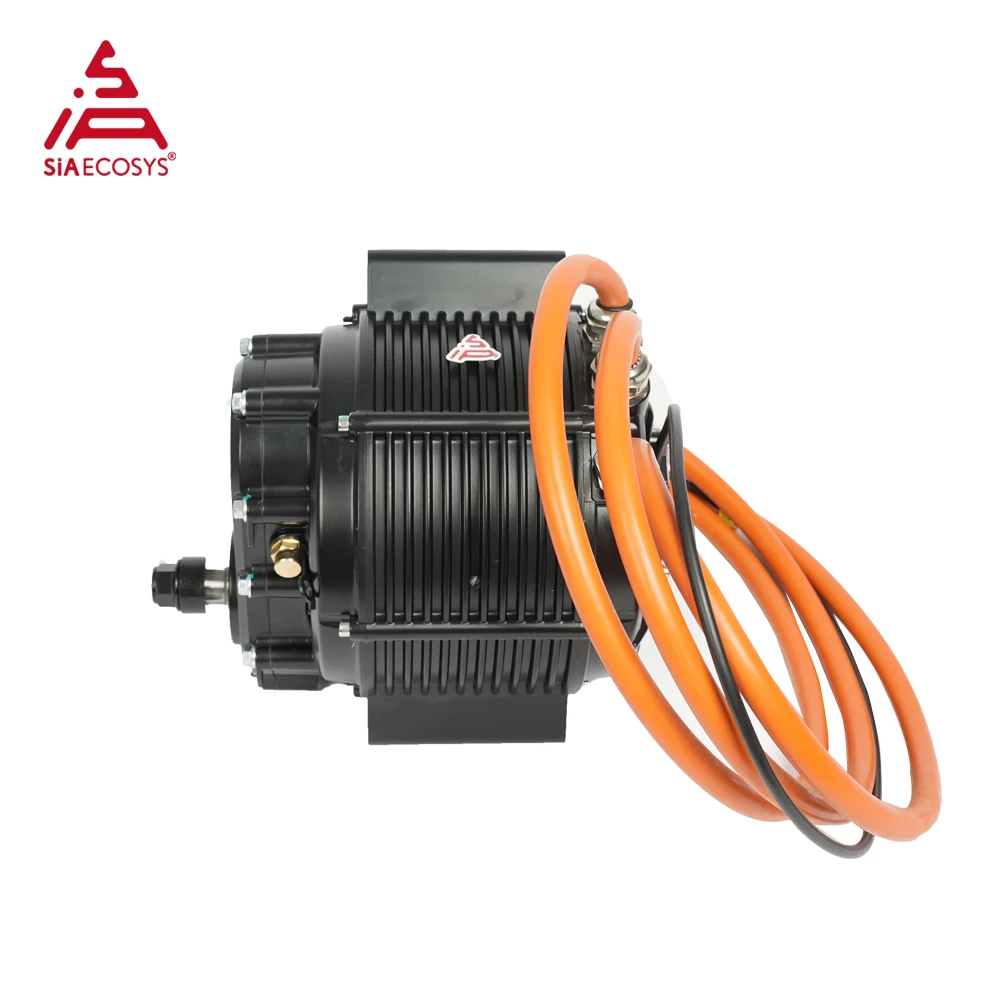 QSMOTOR QS165 60H 12000W V3 Mid Drive PMSM Motor 1:2.37 Reduction Gearbox with Encoder for High Performance E-Motorcycle