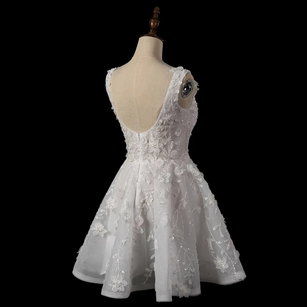 Sweet Concise A-Line Square Neck Tulle Sleeveless Cocktail Dress Evening Prom Wedding Guest Formal Cocktail 2025 Free Customized