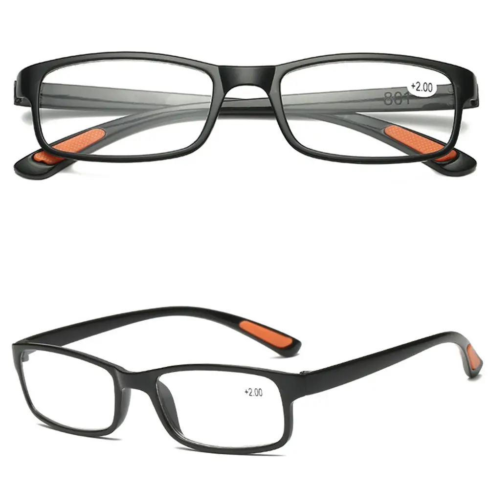 

Reading Glasses for Men Women Square Frame Ultra Light Readers Eyeglasses Presbyopia with Diopter +100/+150/+200/+250/+300/+350