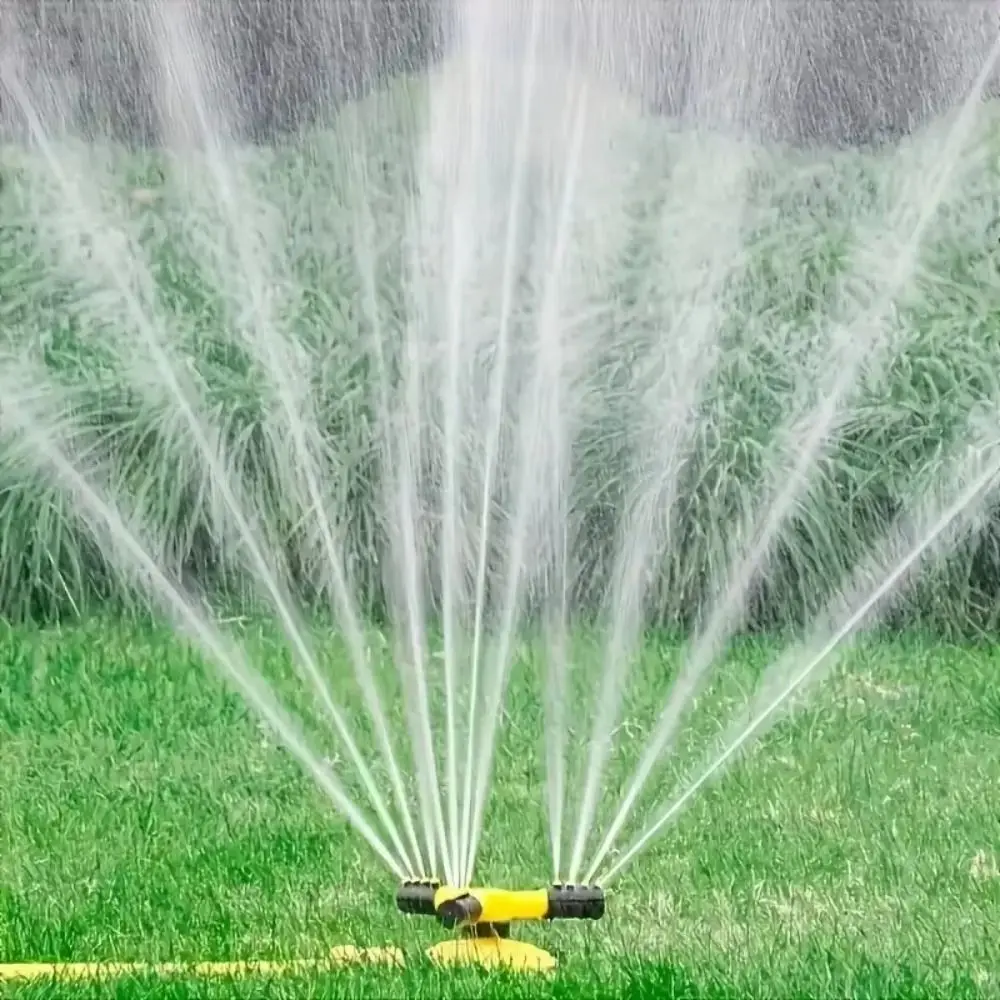 

360 Degree Automatic Rotating Sprinkler Head Rotating Durable Three-way Sprinkler for Nursery Irrigation Portable