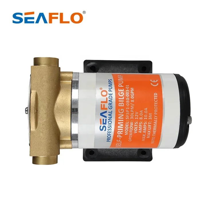 24V 30  Self-Priming Bilge Pumps With Thermally Protected Motor