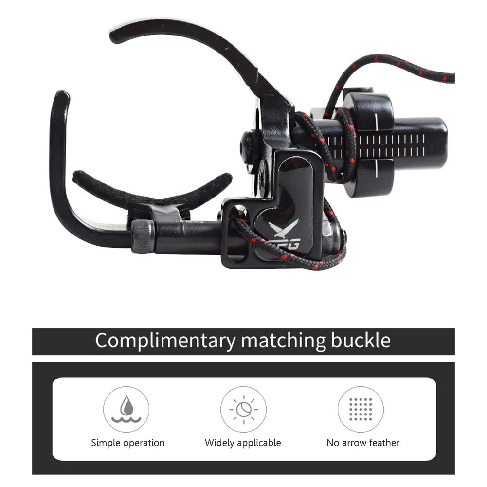 Tiro con l\'arco caccia Arrow Rest Compound Bow Up Down mano destra accessori per sport all\'aria aperta regolabili a 4 vie corpo in lega di alluminio