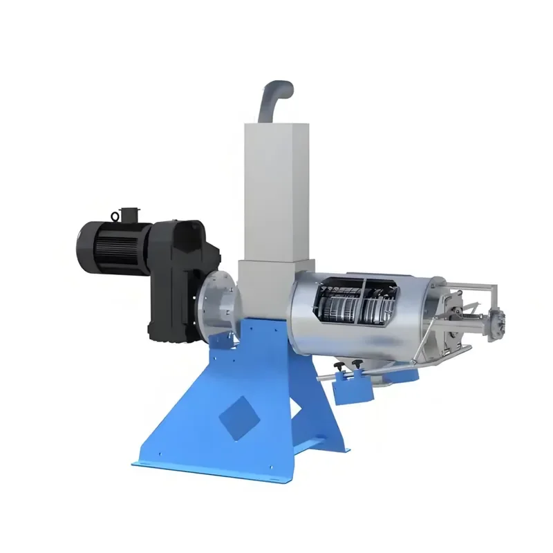 Dry-wet Separator Roller Microfiltration Dual Solid-liquid Filtration Inclined Sieve Type Pig Manure Juice Extractor Tian