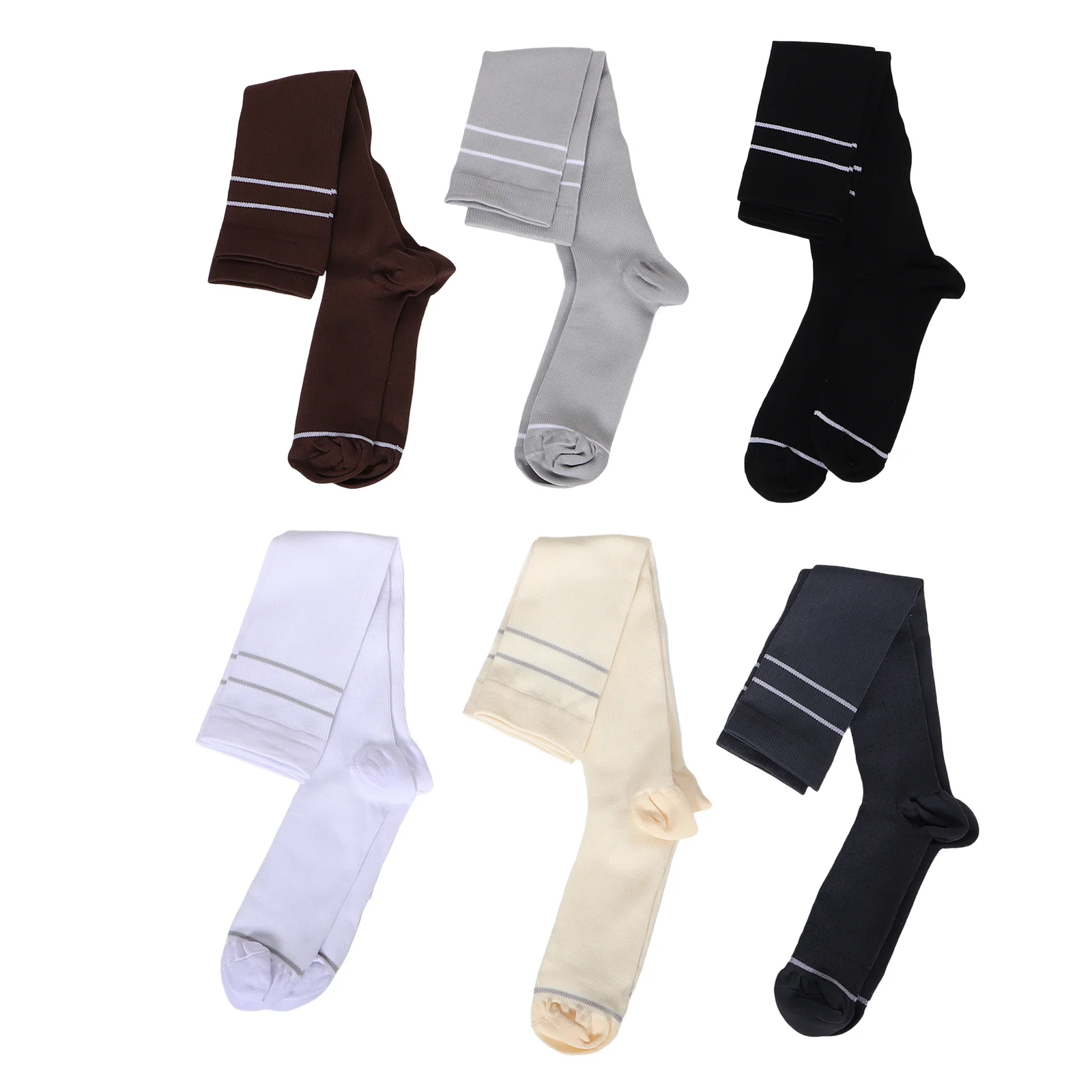 6 أزواج من الجوارب النسائية الضاغطة، جوارب رياضية للجري وكرة السلة، ماصة للعرق، ربيعية مريحة #1