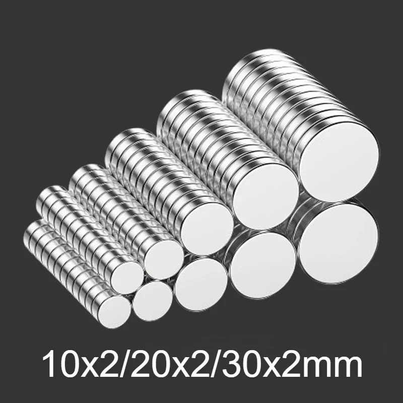 Mini imán circular multifuncional de 10x2/20x2/30x2mm, utilizado para piezas de modelo, pizarras blancas, almacenamiento de herramientas, fijación de etiquetas para paredes fotográficas