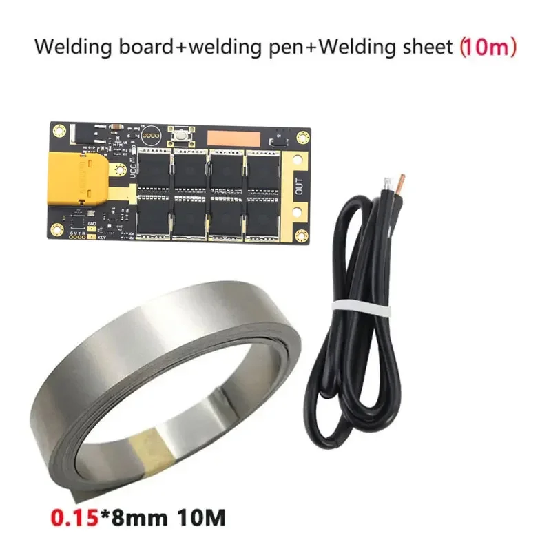 Aeromodelling DIY Portable 7-16V High Rate Lithium Battery Energy Storage PCB Circuit Board 8 Tube Spot Welding Pen Sheet