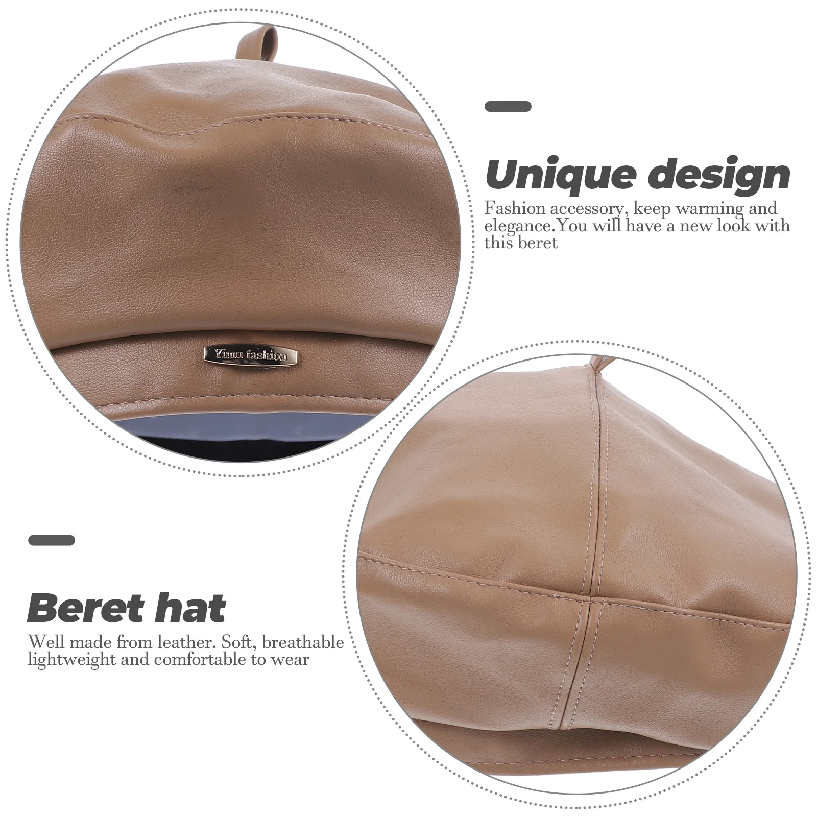 

Hat for Women Berets Daily Dress England European Style Headdress Beanie