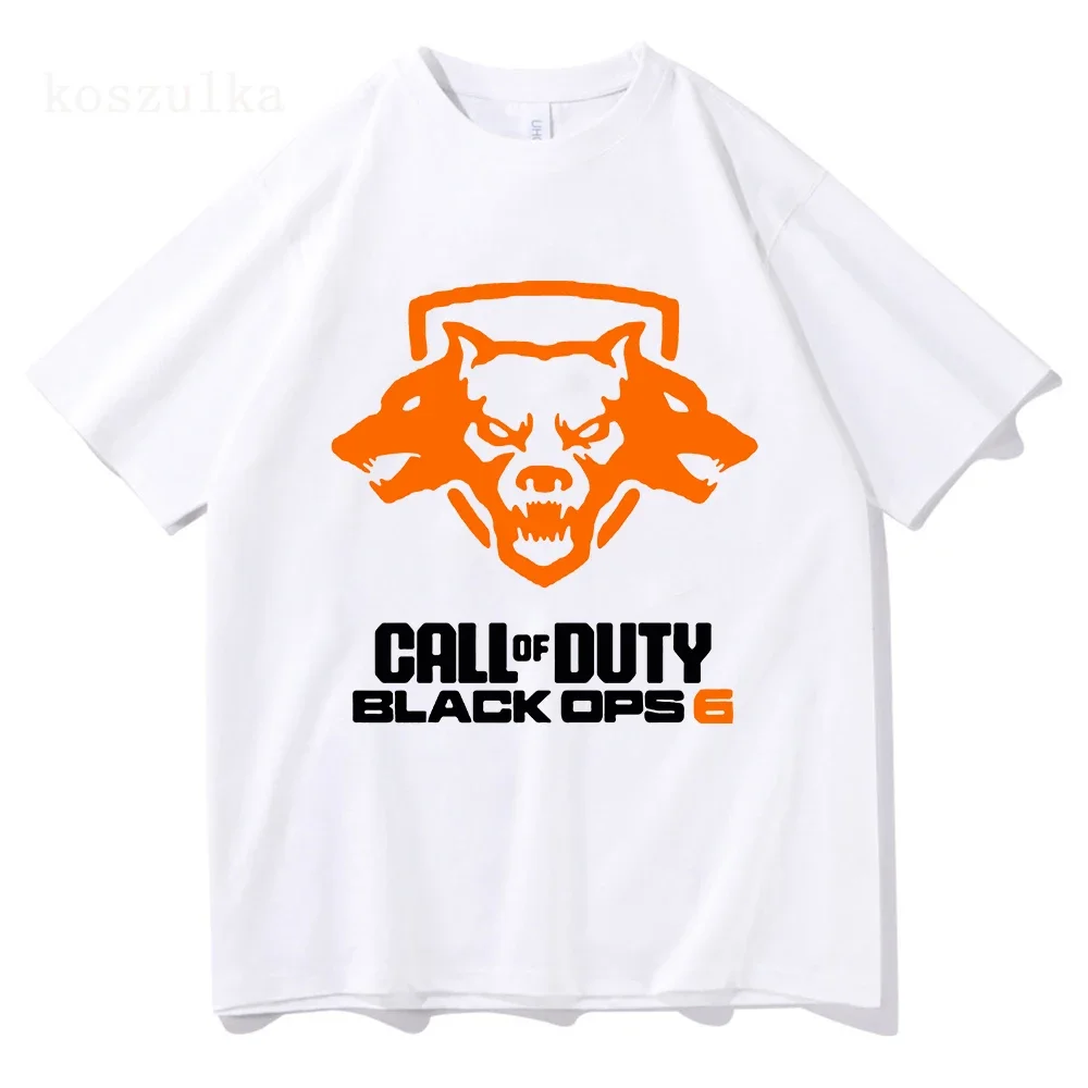 تيشيرتات مطبوعة من Call of Duty Black Ops 6، ملابس رجالية مضحكة برسومات جرافيكية، قميص صيفي بأكمام قصيرة، تي شيرت عتيق ملابس الشارع الشهير