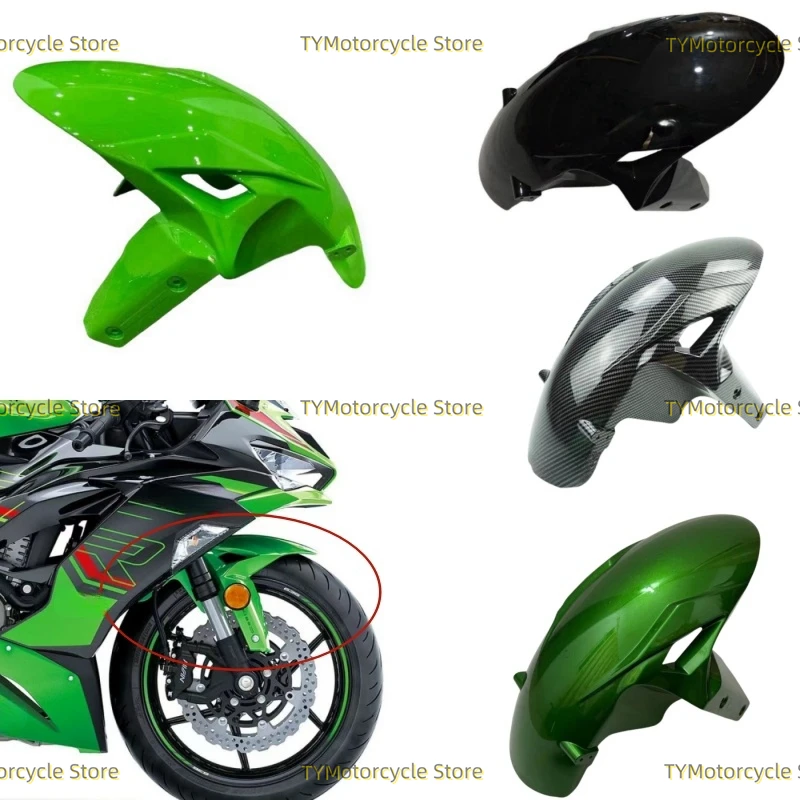 

Front Fender Fairing Mudguard Front wheel Covers Splash Guard Fit For Kawasaki ZX-6R 636 ZX6R 2019 2020 2021 2022 2023 2024