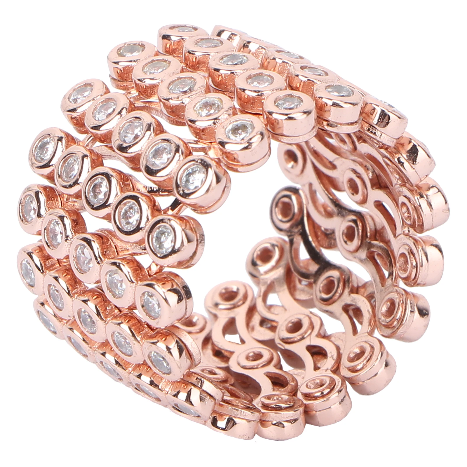 

Retractable Ring Bracelet Rings Opening for Women Expandable Finger Ladies Elastic Woman