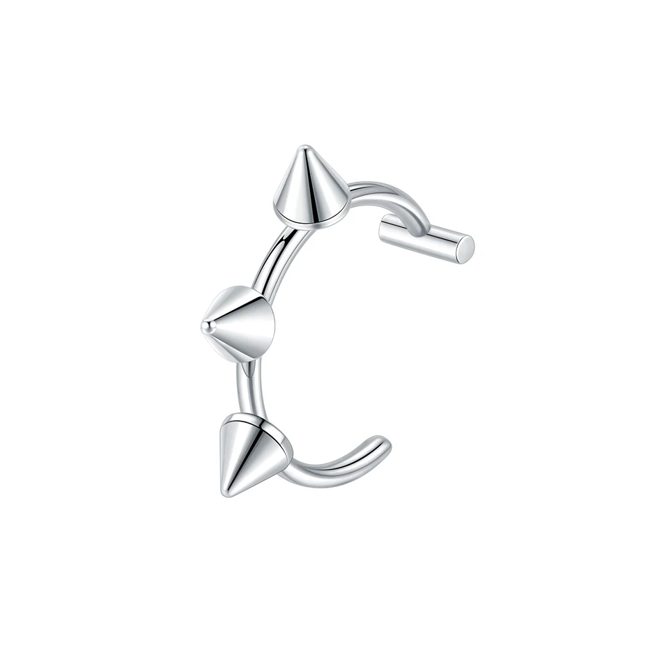 1PC Edelstahl Gefälschte Nasenring Hoop Septum Ringe Nicht Durchbohrt C Clip Lippenring Ohrring Gefälschte Nasenpiercings Frauen Körperschmuck
