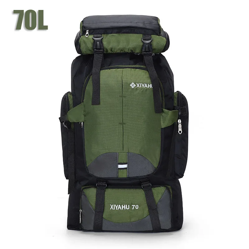 

70L Outdoor Camping Travel Backpack Men Women Luggage Bag Large Capacity Hiking Bag Sports Climbing Mountaineering Rucksack