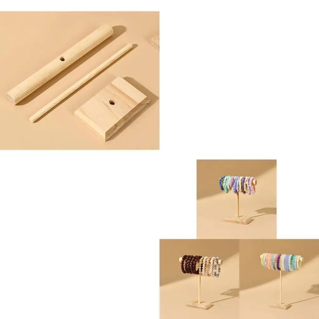 

3Pcs Jewelry Stand for Bracelets and Bangles Space Saving Headband Rack Elegant Accessories Presentation Shelf