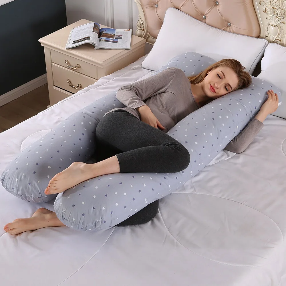New Multi Functional Breastfeeding Pillow Soft U-shaped Pregnancy Pillow Detachable Side Sleeper Cushion Backrest Support