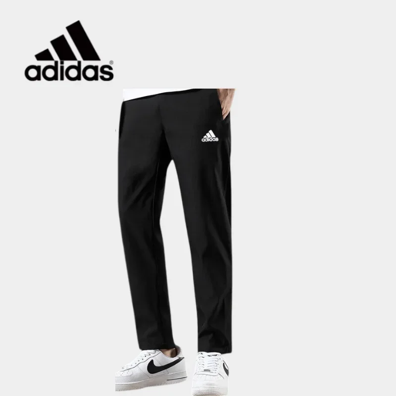Adidas Unisex Autumn Winter Straight Athletic Trousers for Men Women, Loose Breathable Versatile Casual Pants H57533