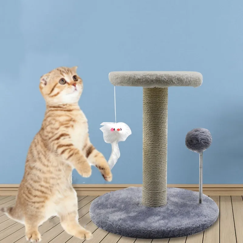 

2-Layers Scraper For Cats Cat Scratcher For Kitten Cute Cat Scratching Posts With Hanging Mouse Toy Cats Posts Cats Pet Products