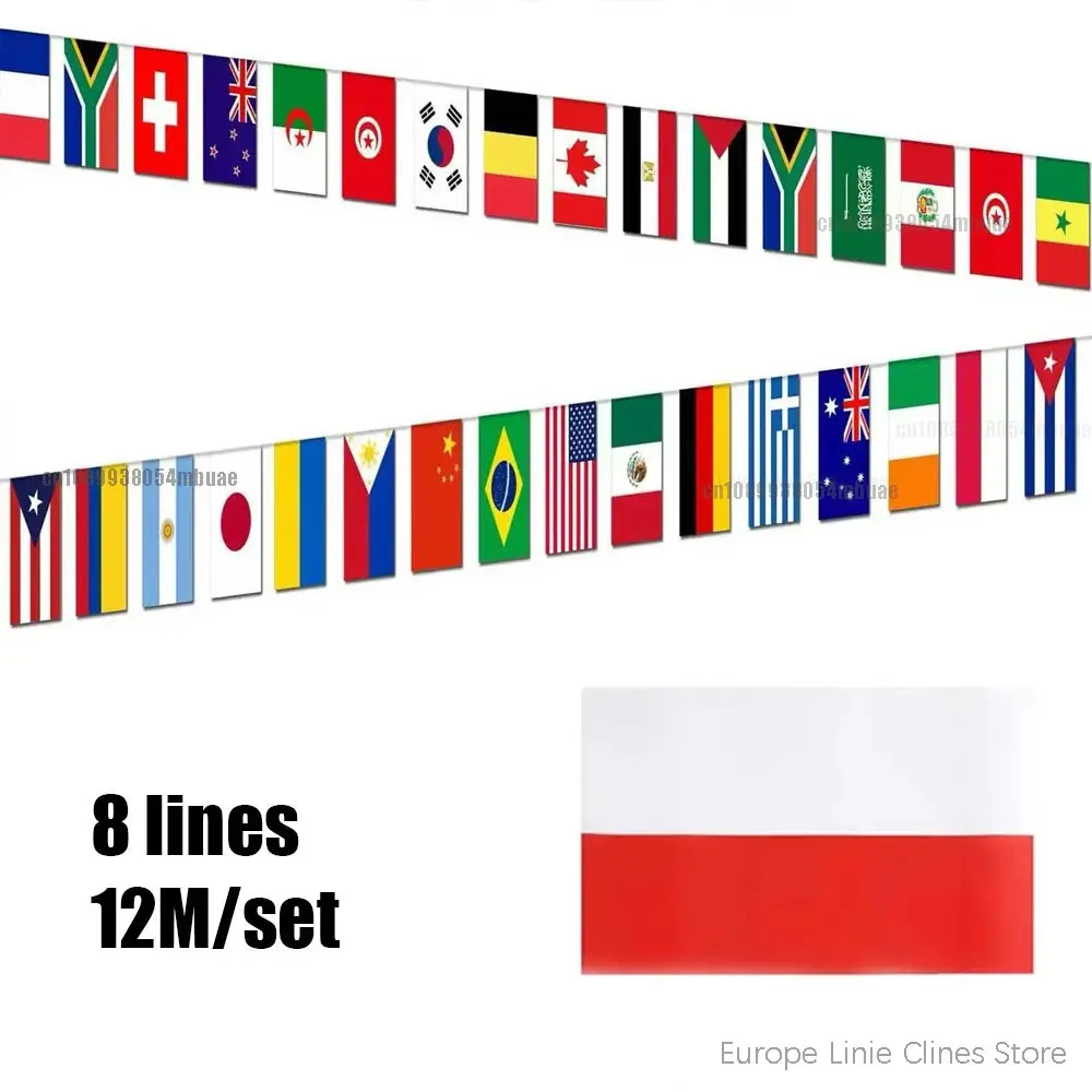 12cm Polska Oscam White Red Europe Poland 4k flag europa polska Indoor Outdoor European flag Polska 8 stabilne PL Clines flag