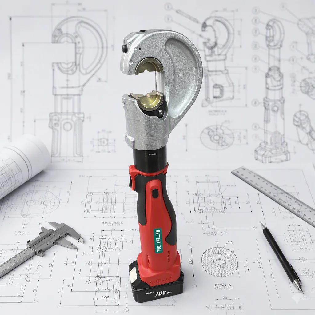 Battery Powered Cable Crimping Tool ES-400 400mm Hydraulic Crimping Tool