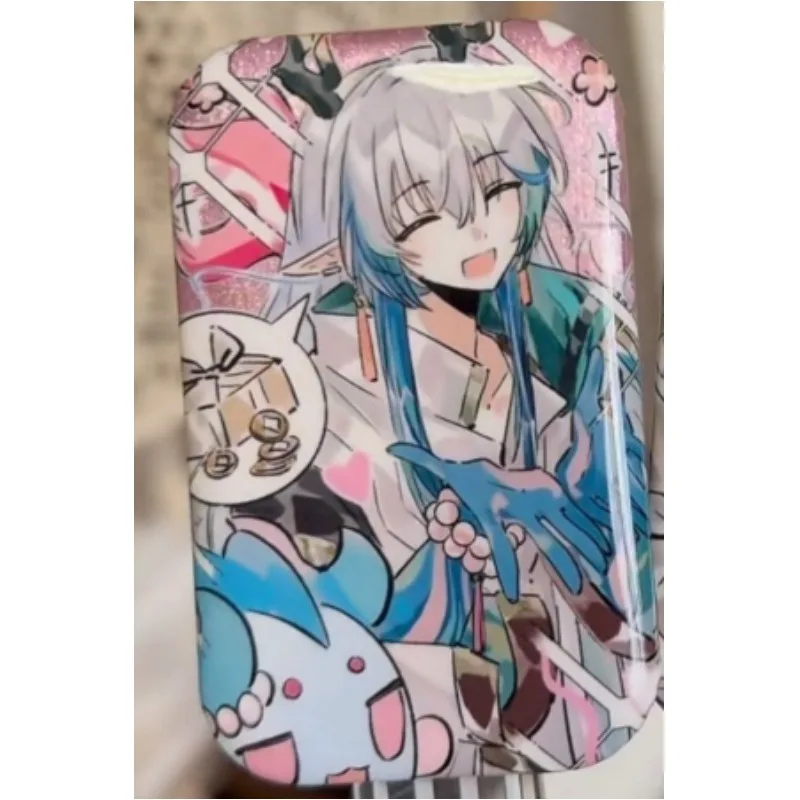 Arknights Anime Costumes Badges Pins ‌Yi Ji CP Women Brooch Cartoon Cosplay Kawaii Creative Square Brooches for Bag Accessorie view 5