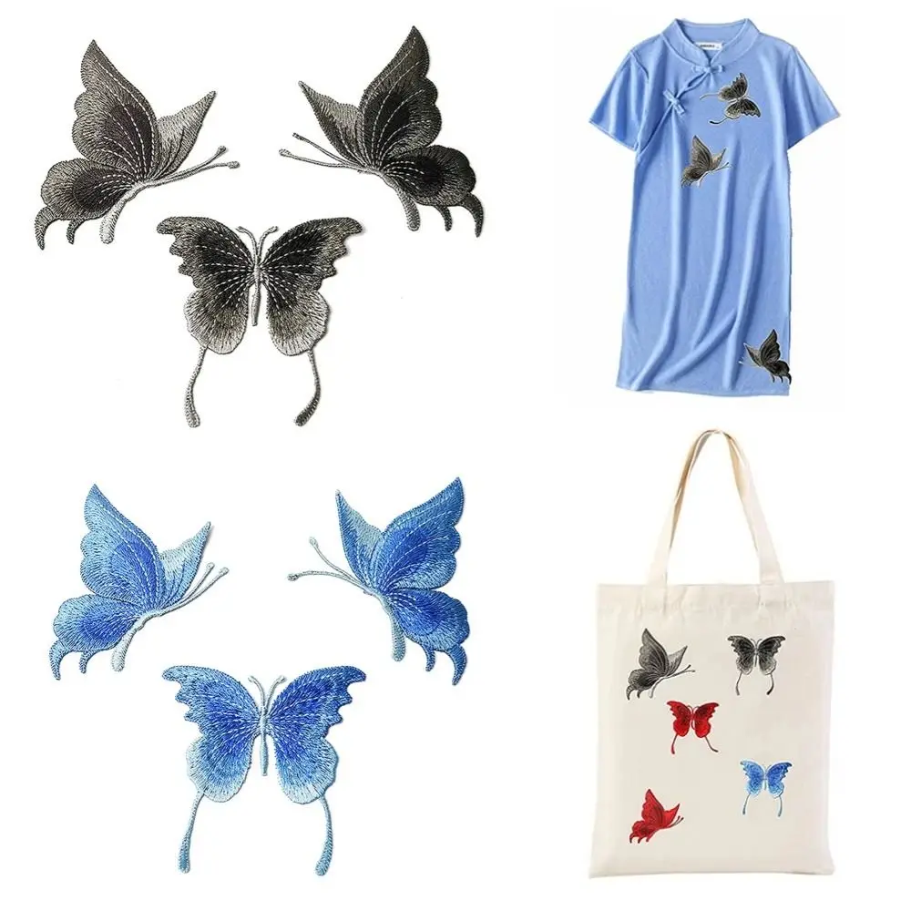 

3Pcs/Set Mesh Embroidered Patches DIY Handmade Embroidered Applliques Sew On Clothes Patches