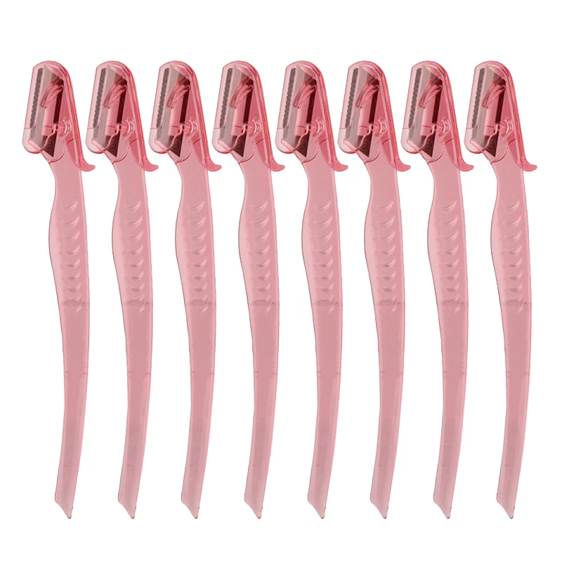 Karsyngirl 3/8 pièces tondeuse à sourcils colorée couteau de maquillage lames à sourcils épilation du visage grattoir sûr rasoir maquillage outils de beauté
