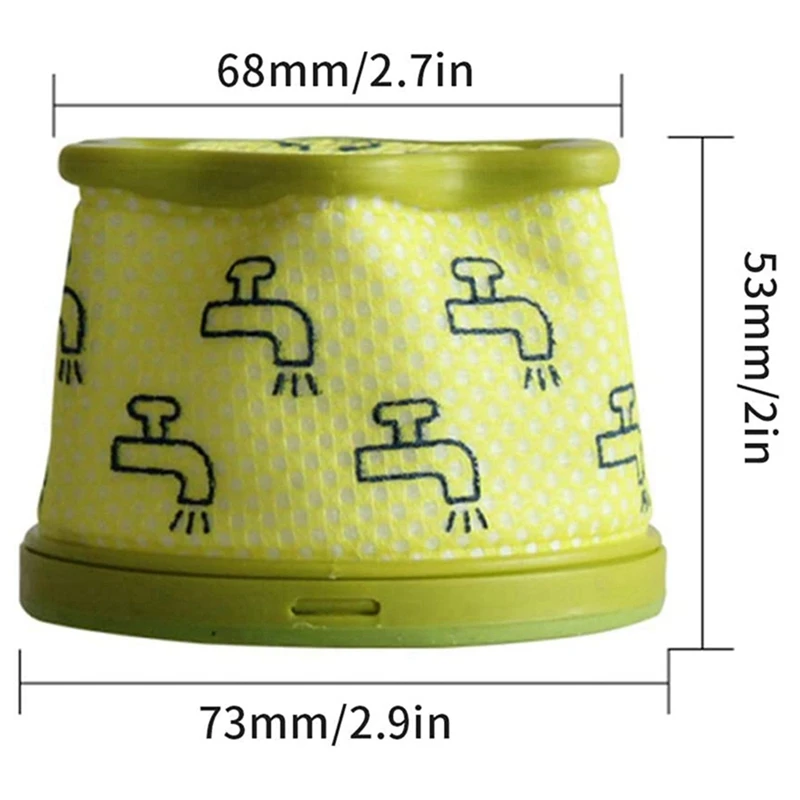 2025-6Pcs Filter - Vacuum Filter Compatible With  Vacuum Cleaner A9 Cord Zero Compare To Part ADQ74774001