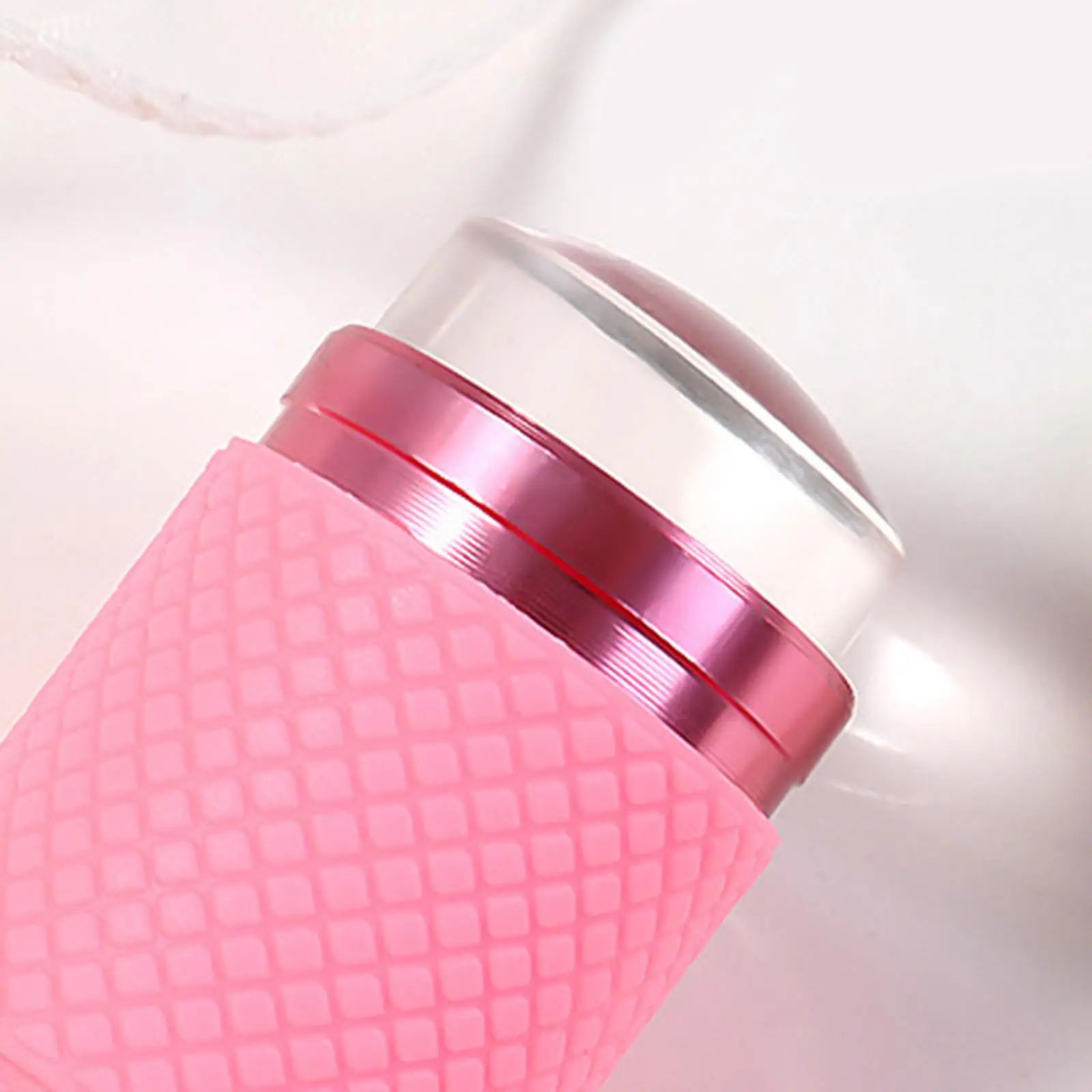 Mini presseur de lampe à ongles pour femmes, outil de lampe de poche, tête en silicone, double tête, déterminer la lumière de presse à ongles