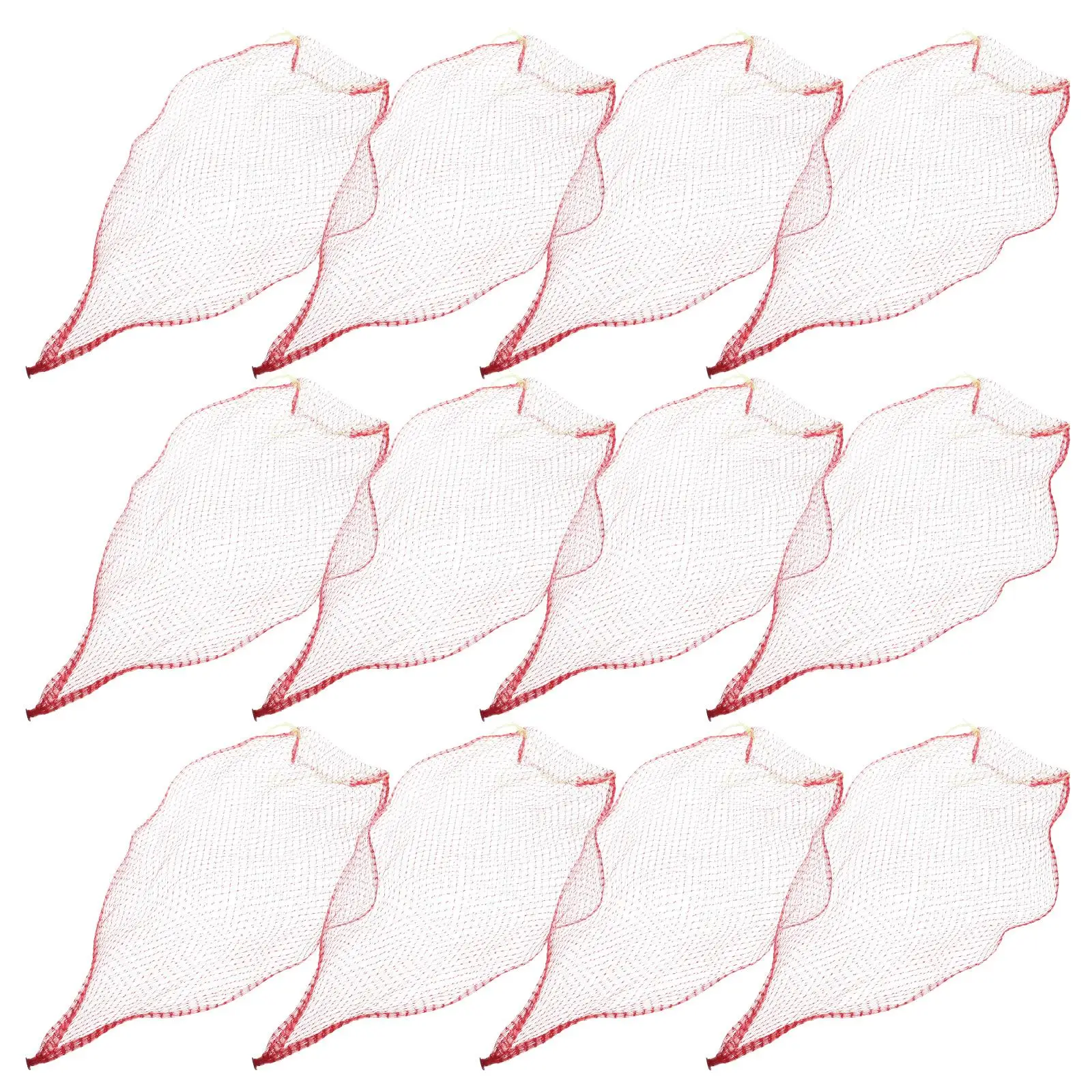

100 Pcs Watermelon Mesh Bag Thick Drawstring Reusable Produce Storage Hanging Grocery Kitchen Vegetable Net Bag