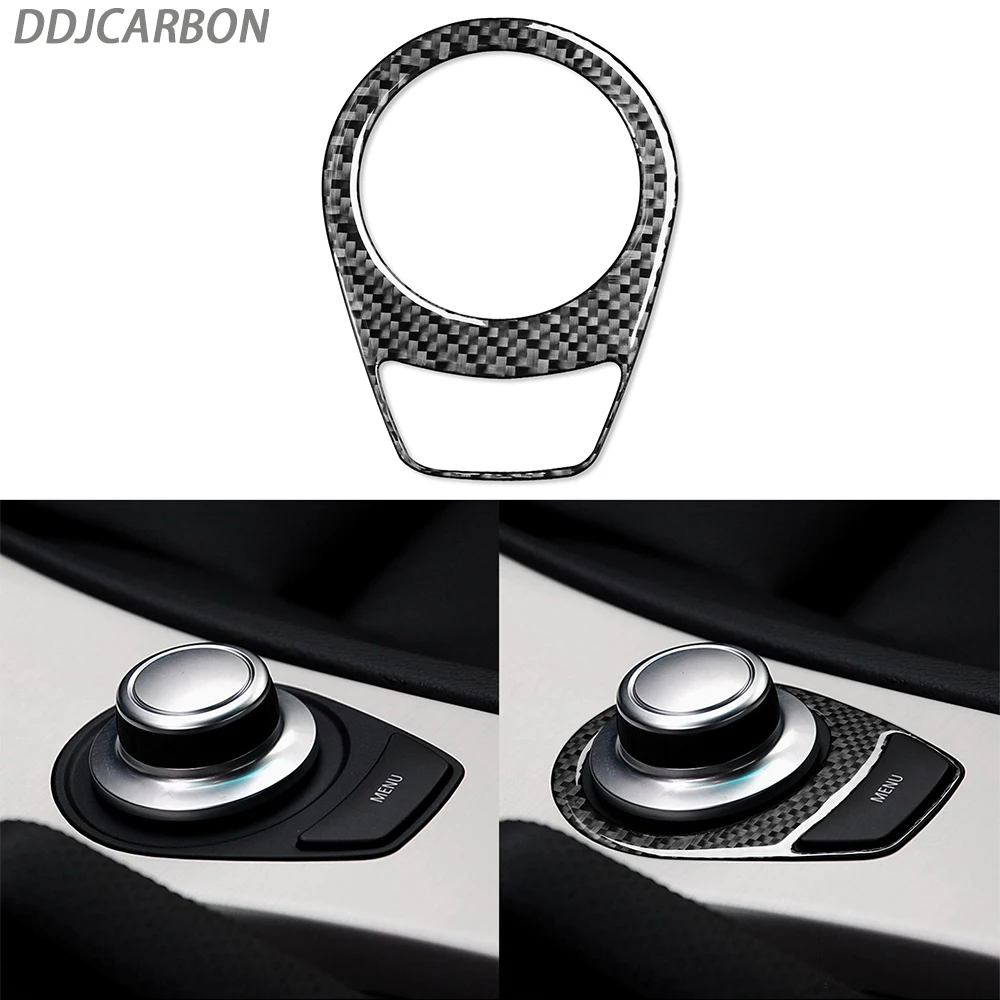 

For BMW 3 Series E90 2006-2008 Car Accessories Carbon Fiber Gear Shift Knob Frame Trim Cover Interior Sticker Modification