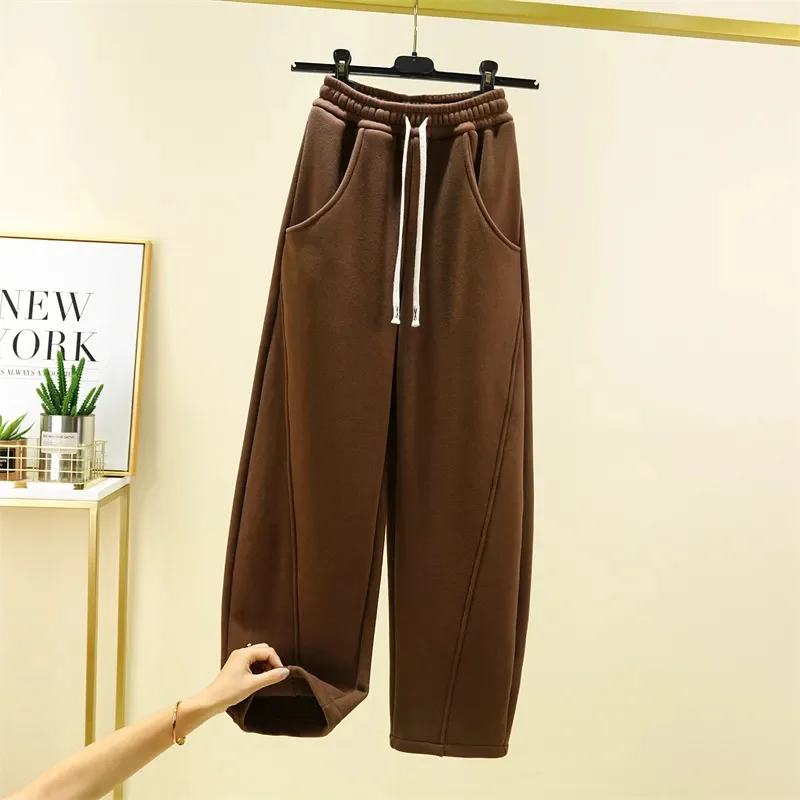 2026 New Spring Autumn Winter Women's Wide-leg Pants High Waist Loose Sports and Leisure Mopping Straight Pants Female Trousers