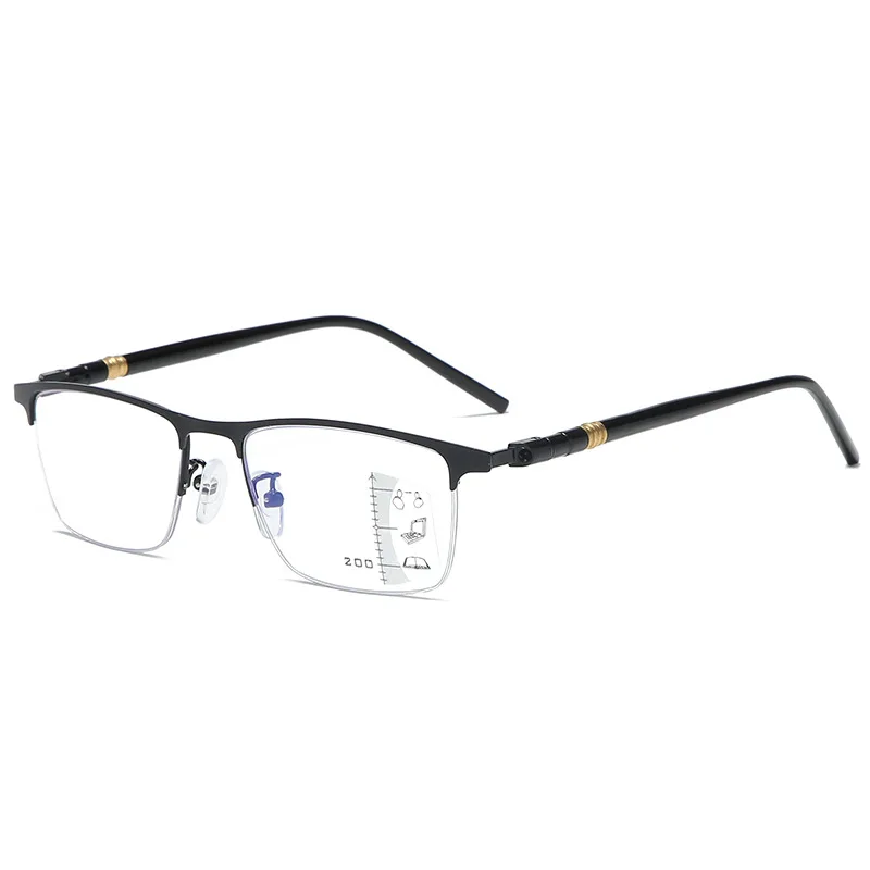 New Anti-blue Progressive Multifocal Reading Glasses Men Smart Zoom Reading Glasses Women Far Near Sight Presbyopic Eyewear