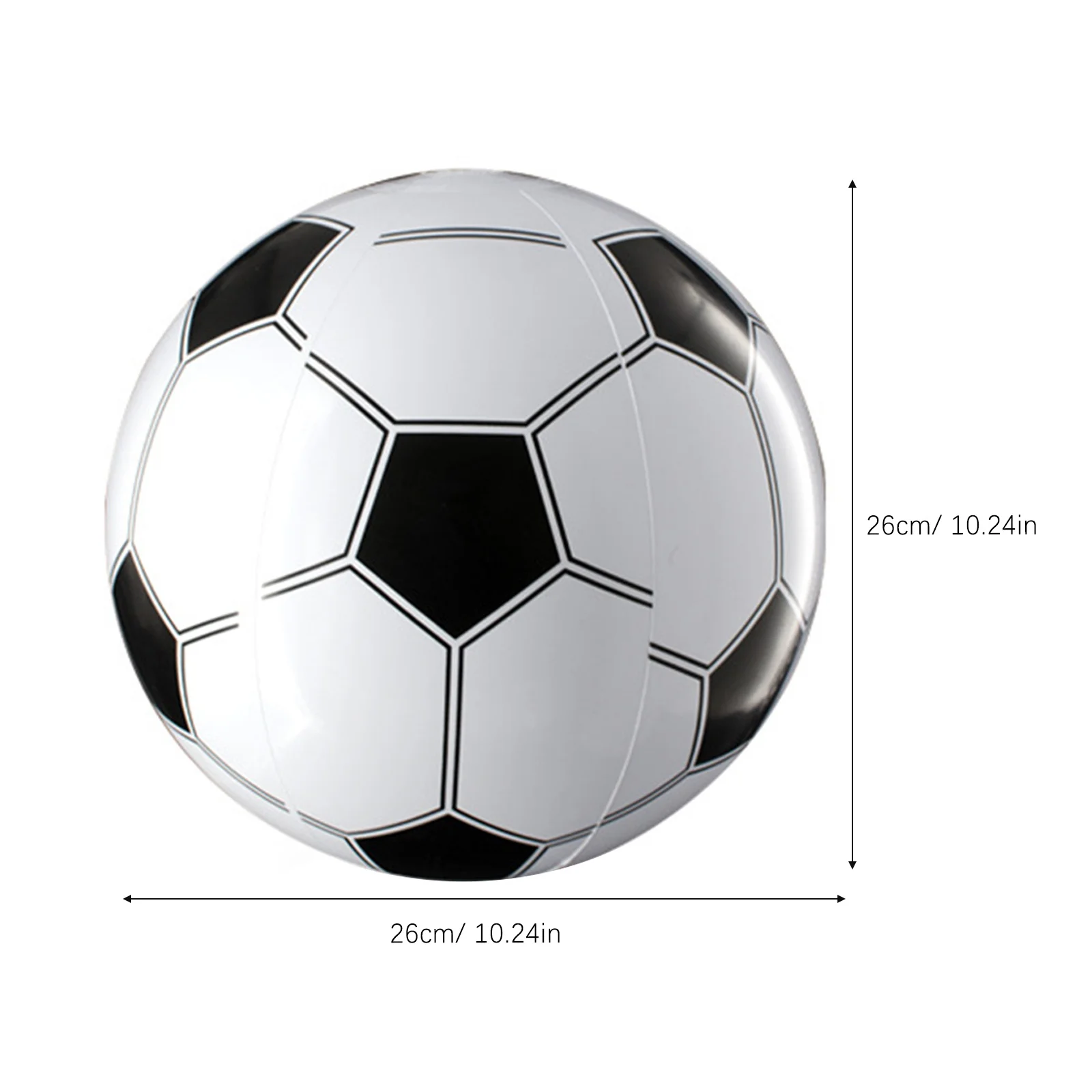 Pelotas de fútbol inflables, Material de PVC, bien sellado, fácil inflado, fugas duras, Ideal para fiestas y niños, 6 uds.