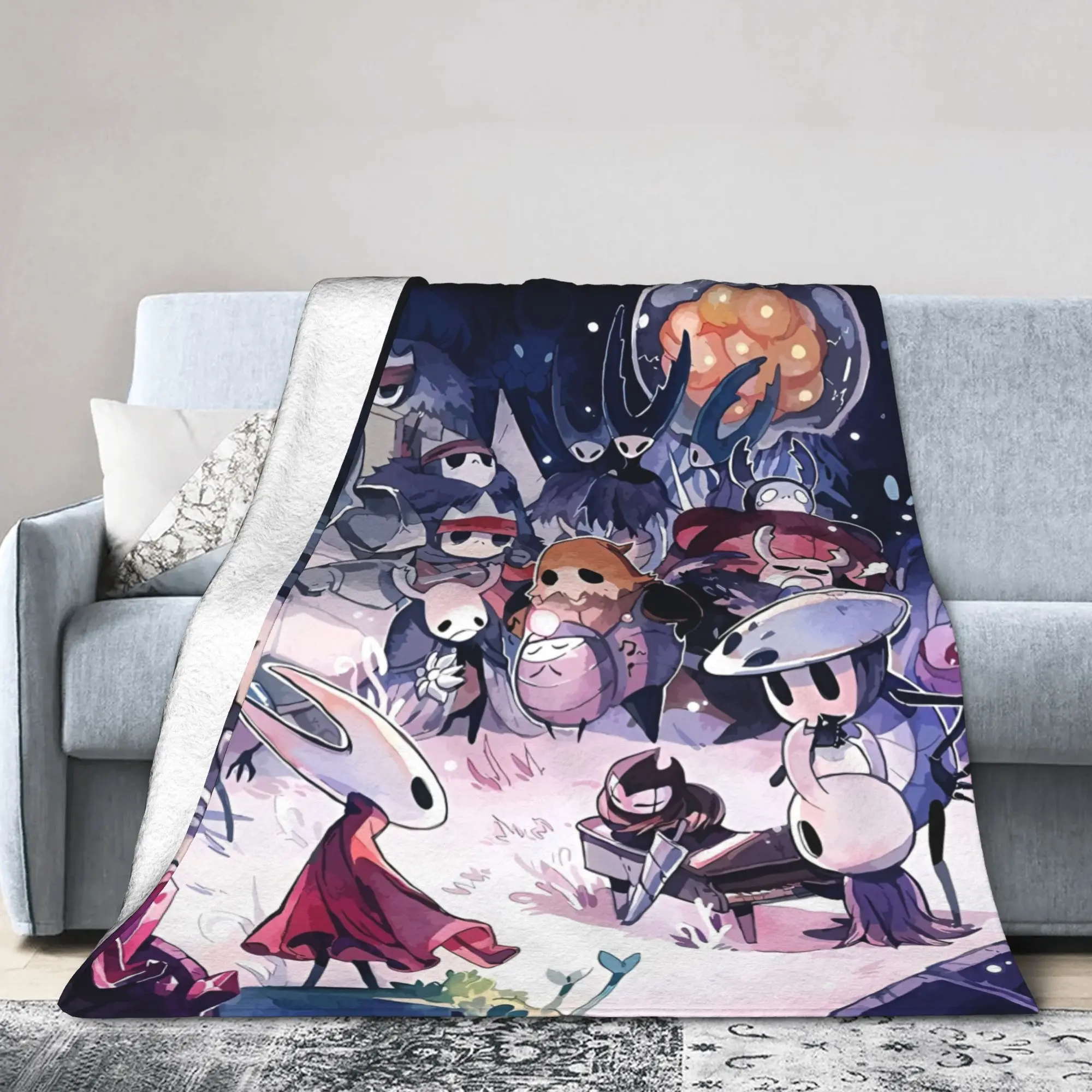 Hollow Knight Funny Games Merch Blanket Super Soft Coral Fleece Plush  Throw Blanket Cozy Plush Thin Quilt