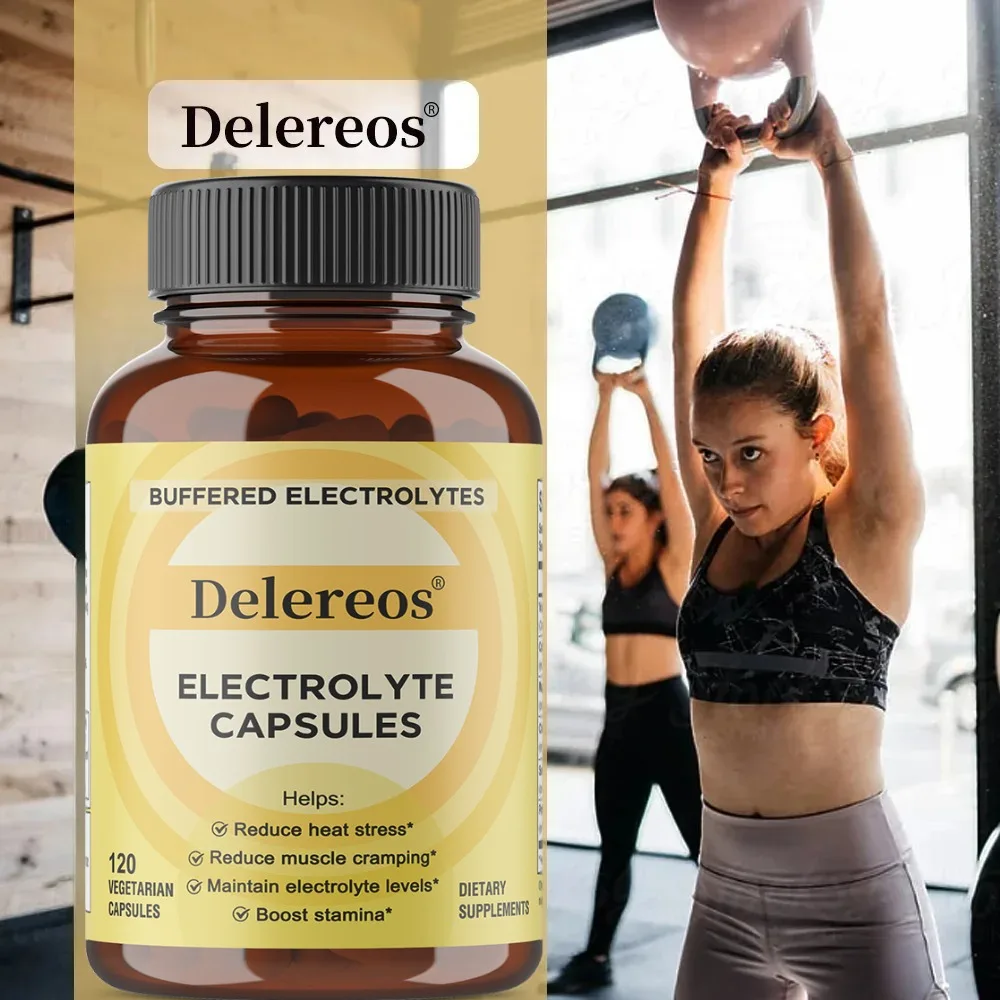 Premium Electrolyte Capsules for Leg Cramp Relief, Sports Recovery, Hiking Essentials Supplement