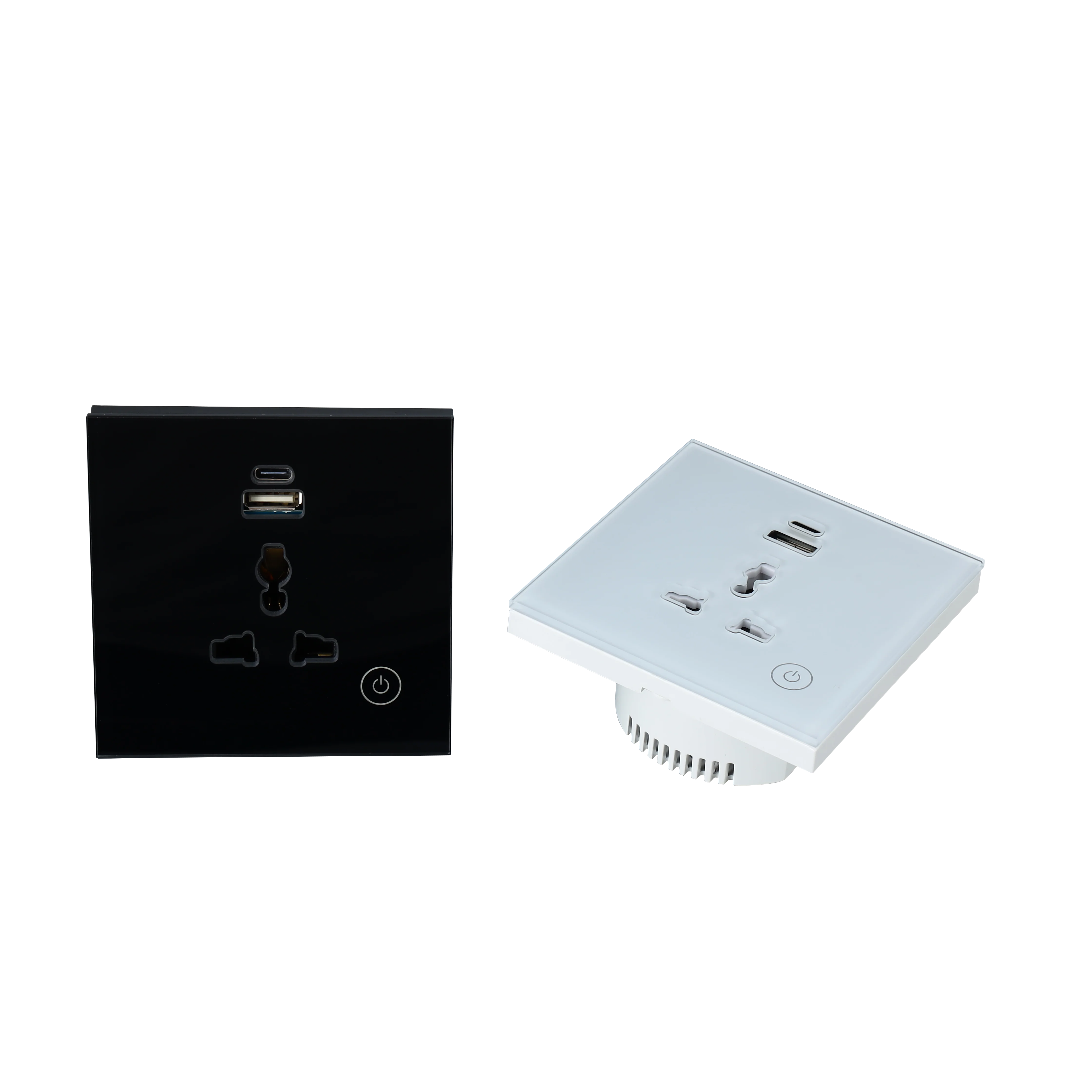 Tomada de Parede com Porta USB, Tomada Elétrica Universal, Alimentação, EUA, UK Smart Switch, Alexa, Google Voice, Smart Home, Tuya, Controle WiFi