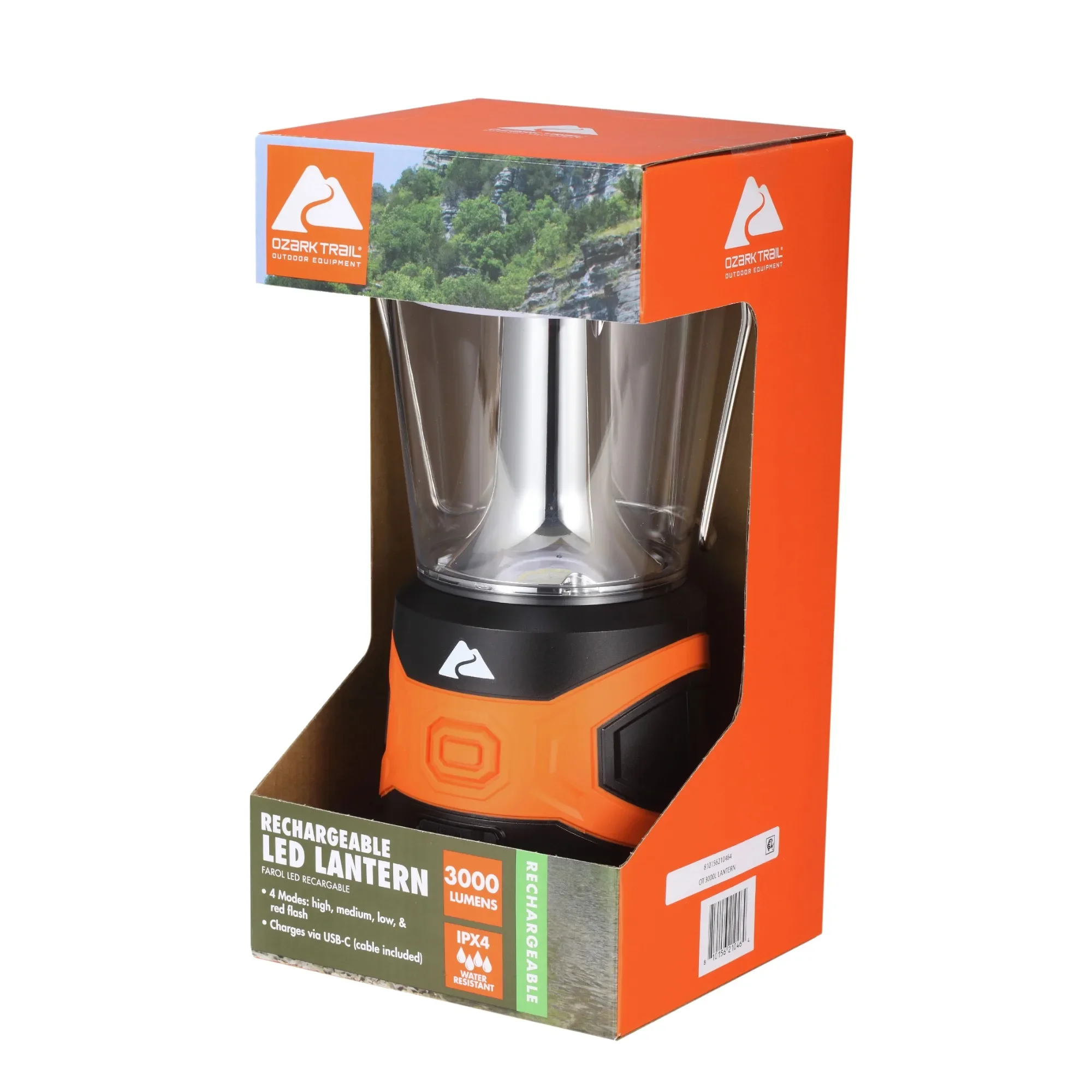 3000 Lumen Rechargeable LED Lantern – Bright, Portable & Long-Lasting Camping Light,USB-C Rechargeable